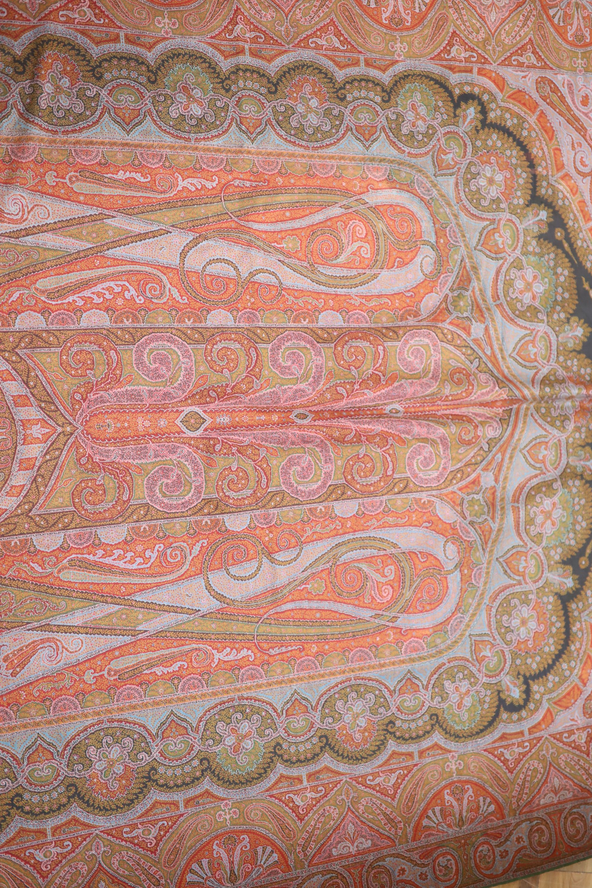 A 19th century Paisley wool shawl, 334 x 160cm